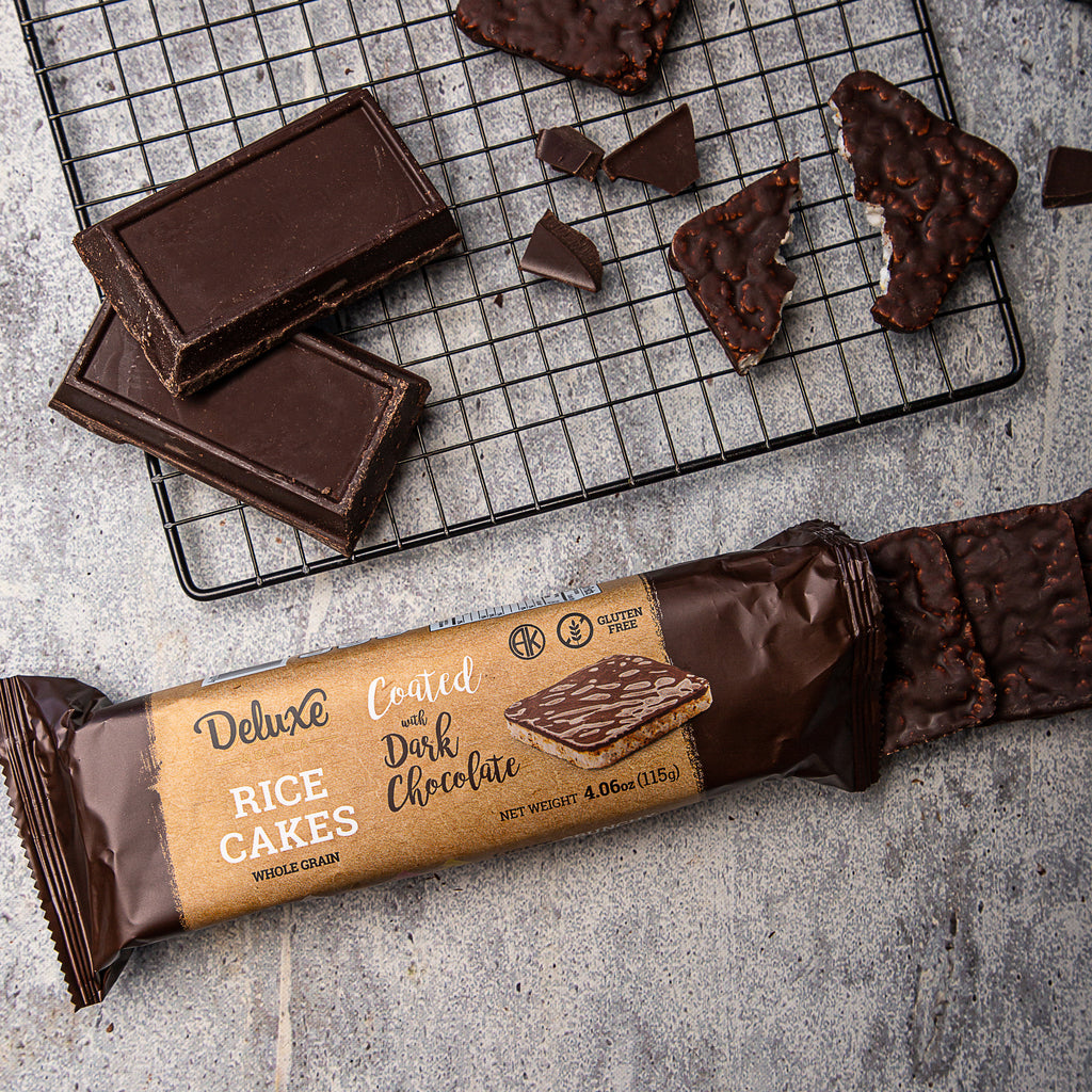 3 Pack Rice Cake Coated with Dark Chocolate