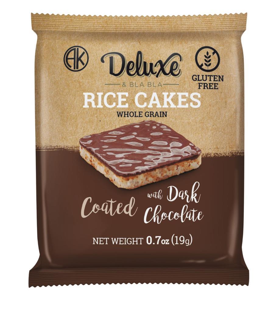 12 Pack Rice Cake Coated with Dark Chocolate