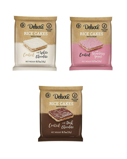 12 Pack Rice Cake Coated Mix (Chocolate, White Chocolate and Strawberry)