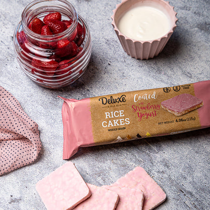 3 Pack Rice Cake Coated with Straberry
