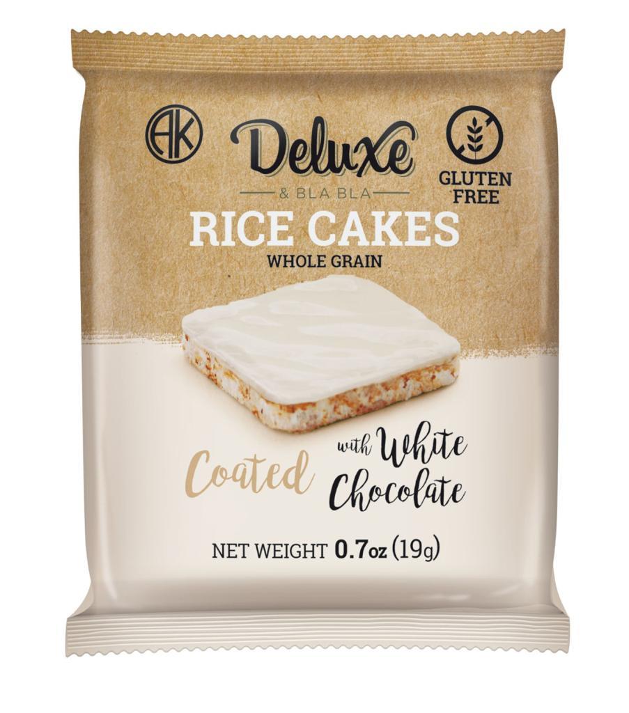 12 Pack Rice Cake Coated with White Chocolate